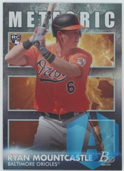 2021 Bowman Platinum Meteoric #MET-19 Ryan Mountcastle RC Baltimore Orioles